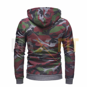 Nouveaux pulls à capuche de bonne qualité pour hommes 100% Polyester polaire Style camouflage fermeture éclair par MAXFIT entreprises - Product Image 2