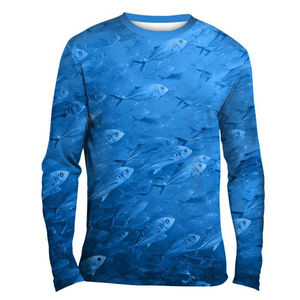 Camisas de Pesca Sublimadas para Hombre, Fabricadas en Poliéster, Manga Larga, con Protección Solar UPF 50 Personalizada, Tallas Grandes - Product Image 3