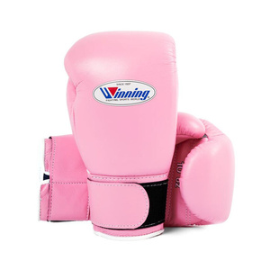 Vente flash Gants de boxe professionnels de haute qualité, dernier design, gants de boxe Winning roses à fermeture velcro, fabriqués en cuir véritable - Product Image 6