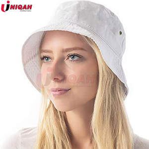 Unisexe 100% coton et denim UPF 50 Packable Summer Travel Beach Sun Hat Outdoor Bucket Hat for Summer Wear Formal Velour Style - Product Image 3