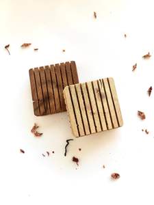 Jabonera Elegante Hecha a Mano de Madera Maciza para Baño, Jabonera de Madera Natural para el Hogar y Hostelería - Product Image 2