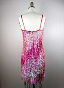 ชุดเดรสสำหรับแขกออกงานตอนเย็นประดับด้วยเลื่อมและลูกปัดของผู้หญิงที่ไม่มีแขนยาวถึงเข่าประดับด้วยเลื่อมสำหรับงานเลี้ยงวันเกิด - Product Image 2