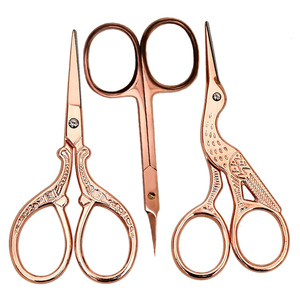 Ciseaux à ongles en acier inoxydable or rose, meilleurs outils de manucure pour cuticules, couleur personnalisée en titane, outil d'extension de cils, marque privée - Product Image 3