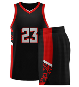 Ensembles d'uniformes de basket-ball réversibles sur mesure Sublimation courte double couche avec option de taille plus pour les ligues d'équipes de club - Product Image 6