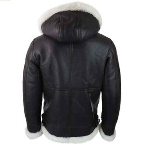 Chaqueta de cuero para hombre, piel auténtica, bombardero, piel de oveja, chaqueta para hombre, piel auténtica y carcasa personalizada para invierno - Product Image 6