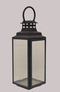 Linternas de velas antiguas negras Linterna de decoración de boda al precio más barato en India Navidad - Product Image 4