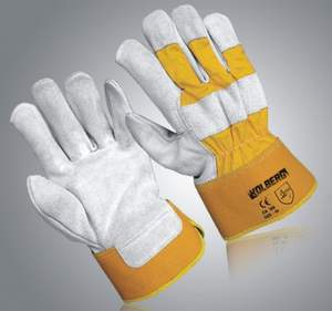 Gants de gréeur canadiens avec dos en coton et paume en cuir Gants de gréeur canadiens de qualité industrielle pour le travail général - Product Image 2