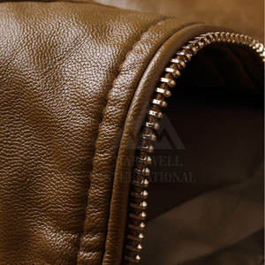 แจ็กเก็ตหนังแท้สำหรับผู้ชายเสื้อแจ็กเก็ตแฟชั่นหนังแท้100% ฤดูหนาวออกแบบได้ตามต้องการ - Product Image 5