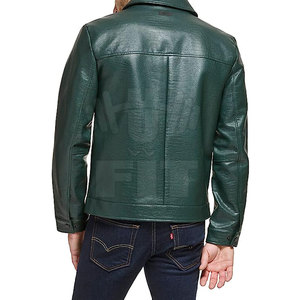 Chaqueta de Cuero para Hombre de Moda al por Mayor, Chaqueta de Cuero PU para Hombre, Chaqueta de Cuero de Alta Calidad - Product Image 4