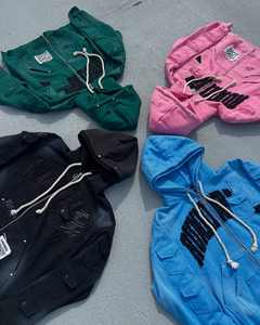 เสื้อฮู้ดสำหรับผู้ชายเสื้อฮู้ดผ้าคอตตอน500 GSM เสื้อฮู้ดโอเวอร์ไซส์ออกแบบโลโก้ได้ตามต้องการ - Product Image 5