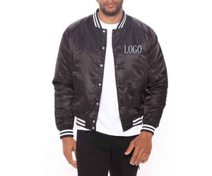 Chaqueta Varsity de Lona Ligera de Alta Calidad con Logotipo Bordado, para Hombre y Mujer, con Capucha, Estilo Urbano, Impermeable - Product Image 5