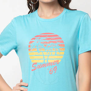 เสื้อยืดผู้หญิงแบบสตรีทเสื้อยืดระบายอากาศผ้าใส่สบายพิมพ์โลโก้ได้ตามต้องการ - Product Image 6