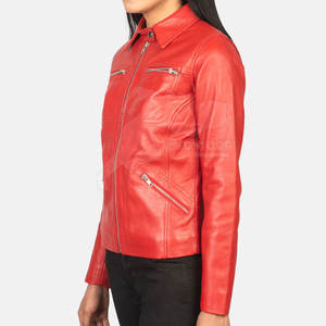 Chaqueta de cuero de alta calidad para mujer Chaqueta de cuero de mujer MOQ bajo Chaqueta de cuero de mujer recién llegada - Product Image 3