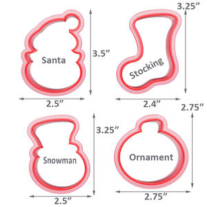Noël Fondant Biscuit Cookie Cutter Modèle Pochoir Moule Outil Pour Royal Glaçage Cuisson Décoration - Product Image 2