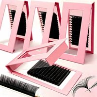 Faux cils en bande dense à rangs serrés, cils en faux vison volumineux, cils épais réutilisables pour maquillage féminin