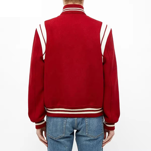Logotipo personalizado Premium lana Chenille bordado béisbol Letterman 2025 ropa deportiva de invierno para hombres nueva chaqueta de invierno Premium para hombres - Product Image 3