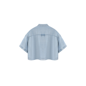 Blusa Corta Holgada de Estilo Vintage para Mujer - Product Image 2