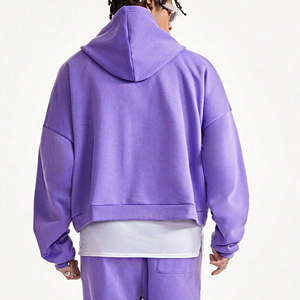 เสื้อฮู้ดและเสื้อสเวตเตอร์ของผู้ชายเสื้อฮู้ดแบบสวมหัวรุ่น100% โลโก้ออกแบบได้ตามต้องการ - Product Image 5