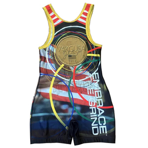 เสื้อกล้ามนักมวยปล้ำสำหรับผู้ชายเสื้อบอดี้สูทรัดรูปสำหรับออกกำลังกายเล่นฟิตเนสรัดรูป - Product Image 4