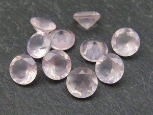 Piedras Sueltas de Cuarzo Rosa Natural de Alta Demanda, Corte Brillante Facetado de 5mm, Juego de Colores Vibrante, Pulido, para Joyería DIY, en Oferta - Product Image 5