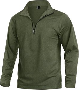 Jersey de golf con cremallera de cuarto de alto rendimiento para hombre, suelto, sin mangas, invierno, 100% de algodón, a prueba de viento, estilo deportivo ecológico - Product Image 6