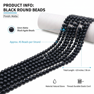 Perles de verre dépolies multicolores 4/6/8 mm, rondes, lisses, finition nacrée mate, en vrac pour bijoux DIY, bracelets, colliers, boîtes - Product Image 6