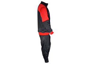 Survêtement décontracté à capuche au design premium, coupe régulière, respirant, en polyester/coton, vêtements de sport pour hommes - Product Image 2