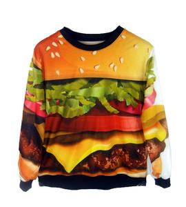 Sweat-shirt ras du cou 3D unisexe à motif uni Sweat-shirt tricoté de grande taille pour impression par sublimation pour hommes - Product Image 1