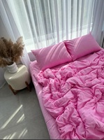 Ensemble de housse de couette 100% coton avec 2 taies d'oreiller, anti-bactérien, style européen-américain, pour la maison et l'hôtel, housse de couette douce