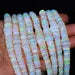 Perles d'Opale Éthiopienne de Grade AAA, 7,5 mm, Facettées, Coupe Lisse Type Pneu, Jaunes et Blanches, pour la Fabrication de Bijoux, Unité de Fil - Product Image 4