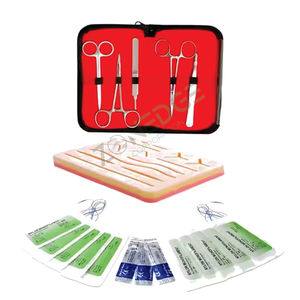 Kit de entrenamiento para estudiantes de medicina, almohadilla de sutura de PVC con heridas precortadas y piel de silicona para Kit de sutura, herramientas de sutura - Product Image 3