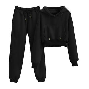 Conjunto deportivo unisex con pantalón y sudadera con capucha, 100% algodón, tejido transpirable, 2026 - Product Image 6