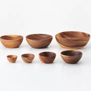 Wholesale Hot New Customizable Size Eco-Friendly Natural Acacia <b>Wooden</b> Salad Mixing <b>Bowl</b> for Fruit by Crescent Crafts - Product Image 1