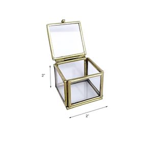 Caja de anillos de tamaño pequeño con tamaño personalizado hecho de metal de alta calidad para el hogar y la decoración de almacenamiento de joyas para suministro a granel - Product Image 2