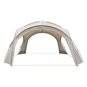 Dôme de camping en PVC blanc cassé 440x440x230 cm, abri pour événements, tente de réception extérieure, pavillon - Product Image 2