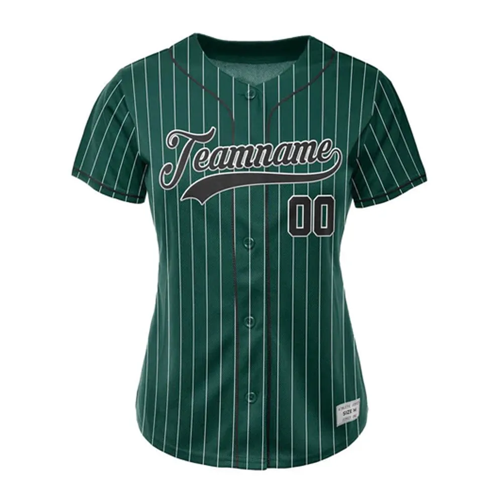 Personalice su propia marca de impresión Nombre del equipo Jersey Uniformes de béisbol de viaje Camisetas de béisbol transpirables al por mayor