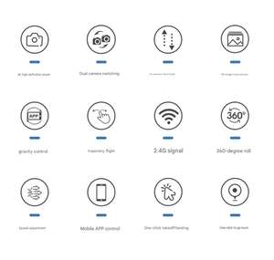 E88Pro Drone télécommandé de photographie aérienne 1080p FHD le plus vendu avec une autonomie de vol de 10 à 20 minutes - Product Image 2