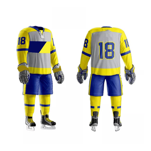 Uniformes de hockey sur glace sublimés personnalisés et respirants de la meilleure qualité, haut de gamme pour les équipes de joueurs, ensemble comprenant - Product Image 5