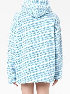 Sudadera con capucha elegante de marca de alta calidad 2023 para hombre, sudaderas con capucha lisas de manga larga de Color azul/blanco para hombre - Product Image 3