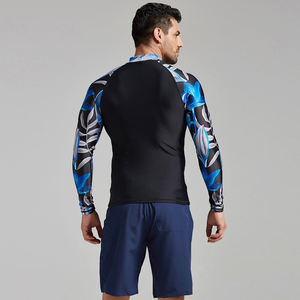 Comfortable Compressed Shirt Men Workout Skinny Stretch Suit Sports Shirt Fitness Body Shirt Men Rash <b>Guard</b> - Product Image 4