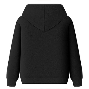 Sudaderas con capucha de invierno informales negras Jersey de peso pesado Sudaderas con capucha transpirables personalizadas para hombres - Product Image 4