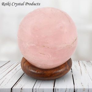 Rose Quartz Crystal <b>Ball</b> 40mm <b>Sphere</b> - Product Image 1