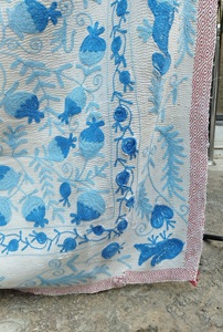 Chất lượng cao cổ điển <span class=keywords><strong>kantha</strong></span> mền với <span class=keywords><strong>handmade</strong></span> thêu ném cho Trang chủ tường trang trí nội thất & Hàng may mặc thiết kế lại <span class=keywords><strong>kantha</strong></span> dhurries - Product Image 4