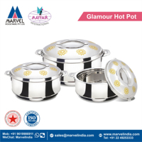 Chauffe-aliments isolé en acier inoxydable de qualité alimentaire, Pot chaud Glamour, offre spéciale