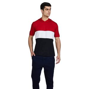T-shirt à capuche en jersey respirant et écologique pour homme, en coton et polyester, pour le sport, le fitness et la salle de sport - Product Image 1