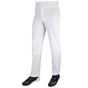 Pantalon de baseball en polyester à impression numérique, couleur blanche, confortable, pour l'entraînement au softball, bas ouvert, pantalon de baseball - Product Image 4