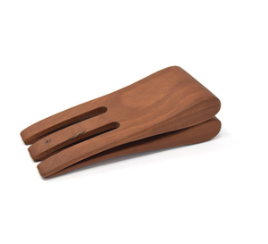 Griffes de serveur de salade en bois mains de salade en bois élégantes forme ronde et pièce de conception simple et produit Offre Spéciale - Product Image 4