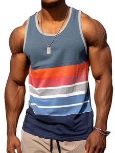 Camisetas sin mangas gráficas nuevas para hombre, moda informal de verano sin mangas, chaleco estampado 3D, camisetas deportivas holgadas de secado rápido con cuello redondo - Product Image 3