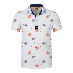 Poliéster de alta calidad para hombres para camisetas de polo Impresión de bordado personalizado Diseños básicos en blanco de gran tamaño Tela de punto al por mayor - Product Image 2