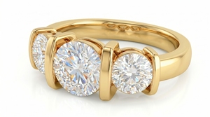 Anillo de Diamantes para Mujer, Corte Brillante Redondo, Joyería Clásica de Compromiso, Diamantes Cultivados en Laboratorio - Product Image 6